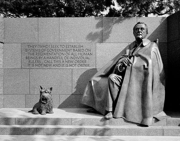 FDR and Fala Statue Famous Dogs