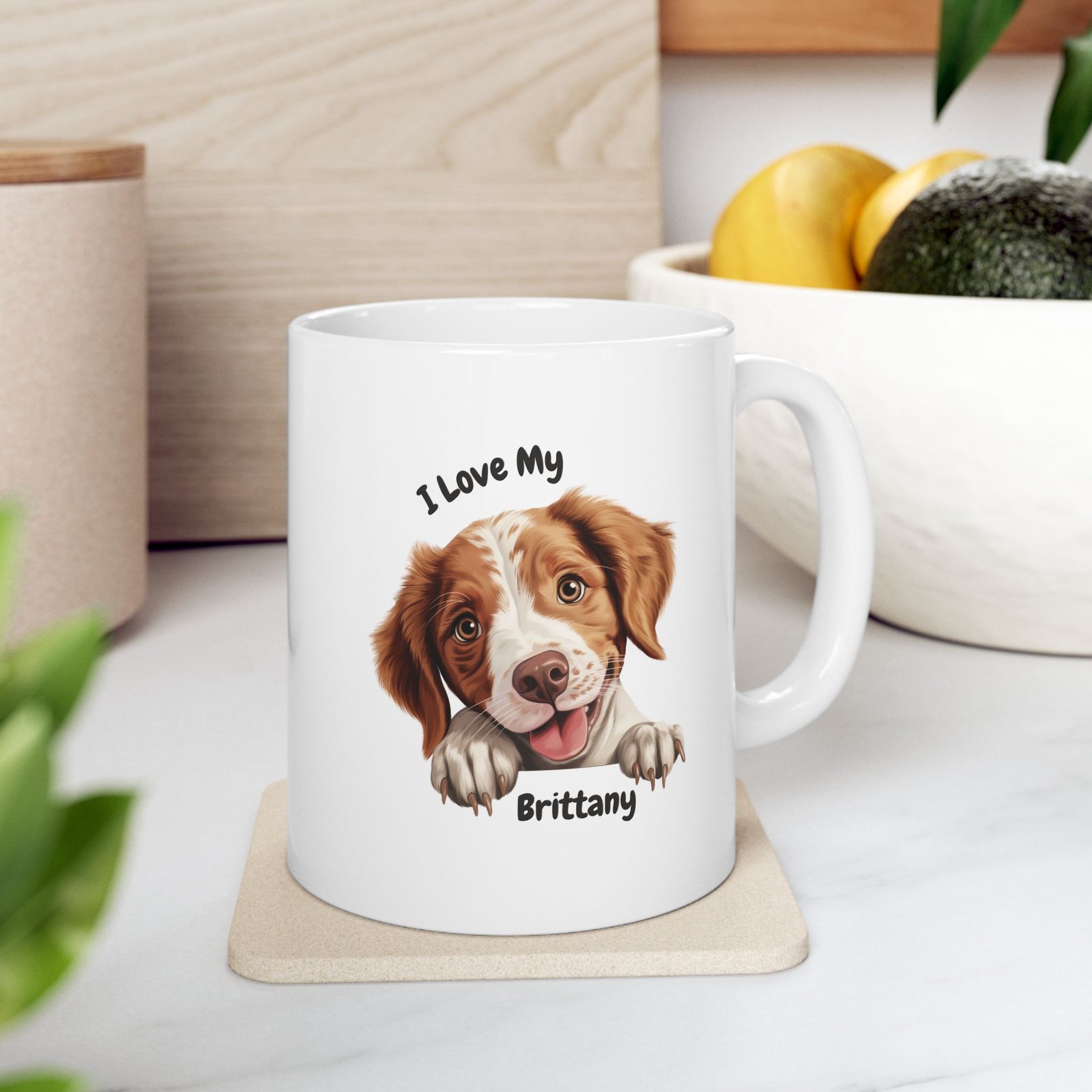 Brittany Dog Mug (11oz/15oz)
