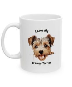 Alternative view of Brewer Terrier Dog Mug (11oz/15oz)