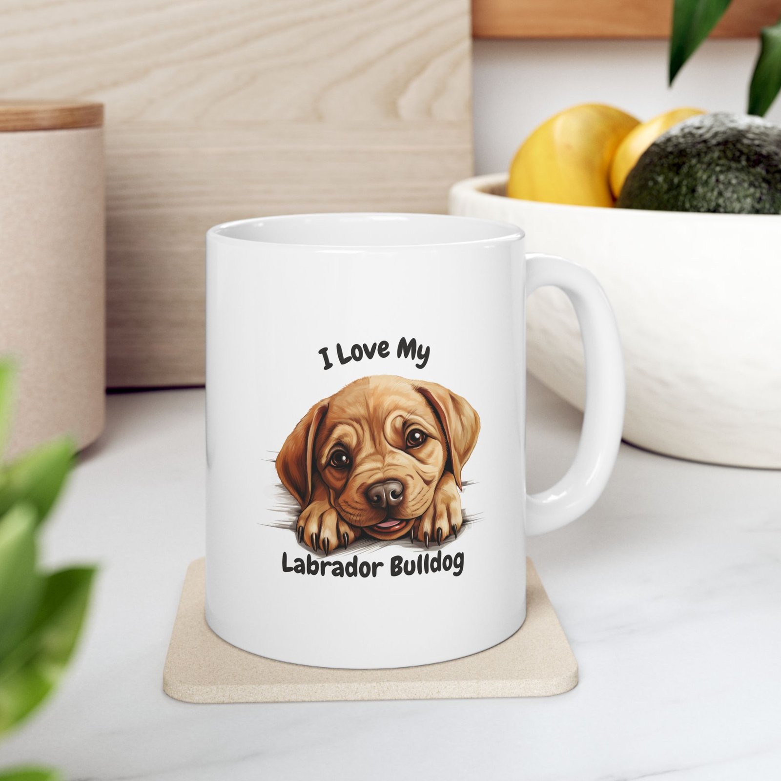 Labrador Bulldog Dog Mug (11oz/15oz)