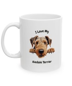 Alternative view of Airedale Terrier Dog Mug (11oz/15oz)