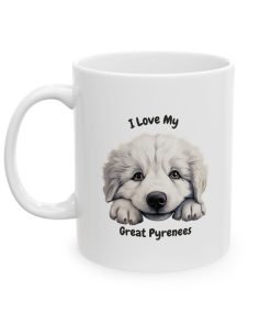 Alternative view of Great Pyrenees Dog Mug (11oz/15oz)