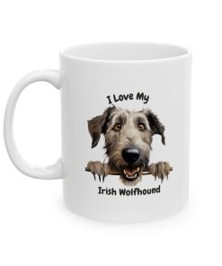 Alternative view of Irish Wolfhound Dog Mug (11oz/15oz)