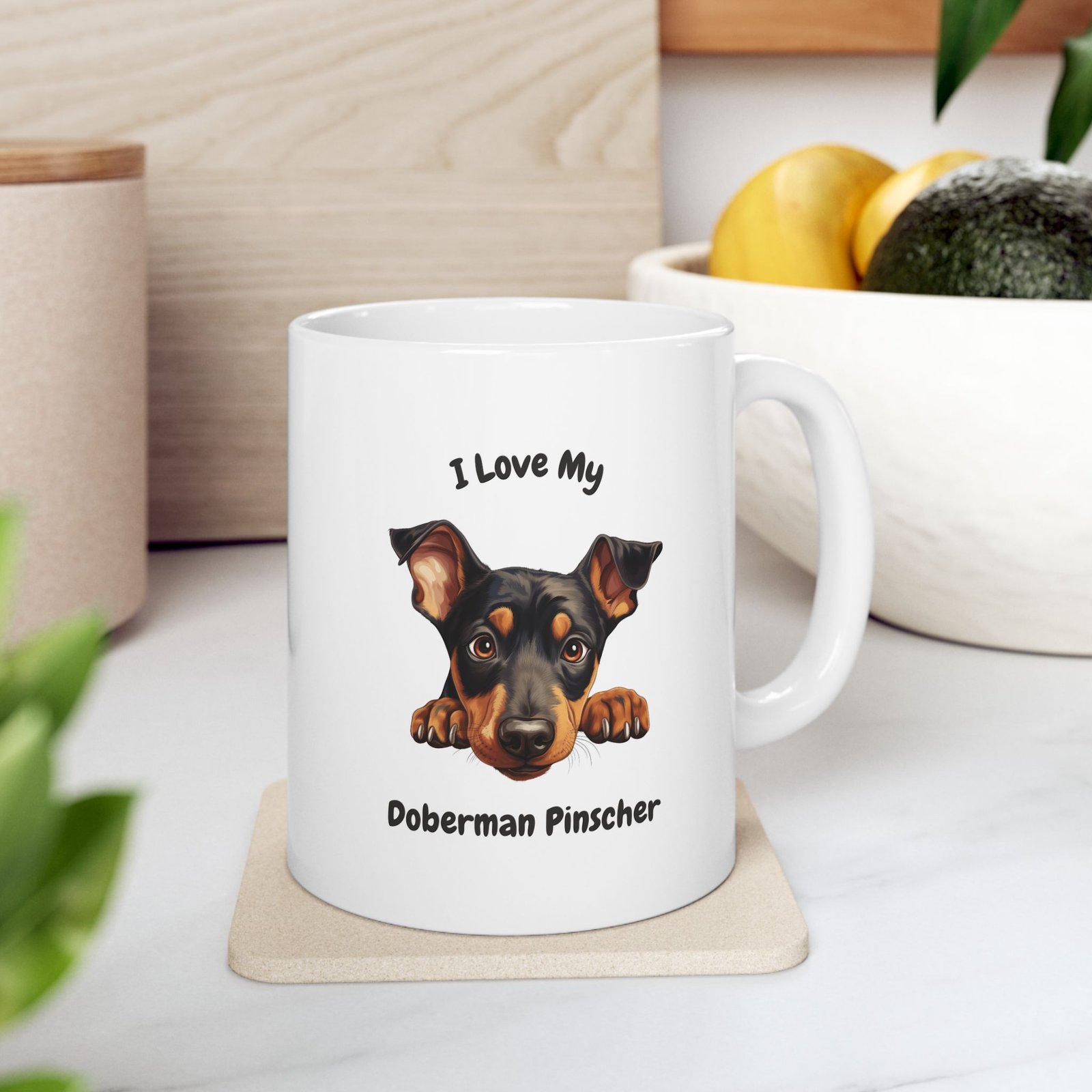 Doberman Pinscher Dog Mug (11oz/15oz)