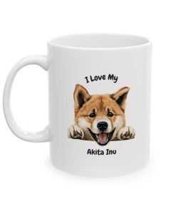 Alternative view of Akita Inu Dog Mug (11oz/15oz)