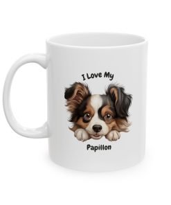 Alternative view of Papillon Dog Mug (11oz/15oz)