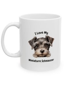 Alternative view of Miniature Schnauzer Dog Mug (11oz/15oz)