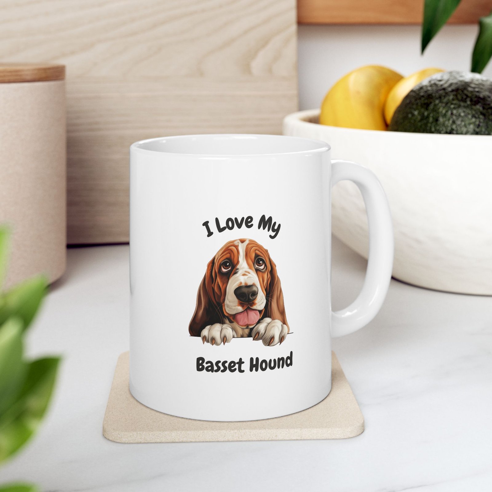 Basset Hound Dog Mug (11oz/15oz)