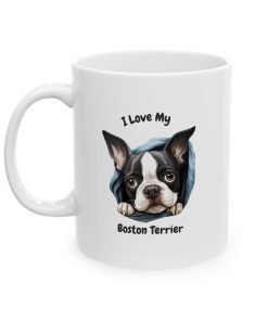 Alternative view of Boston Terrier Dog Mug (11oz/15oz)