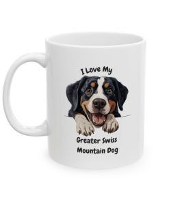 Alternative view of Greater Swiss Mountain Dog Mug (11oz/15oz)