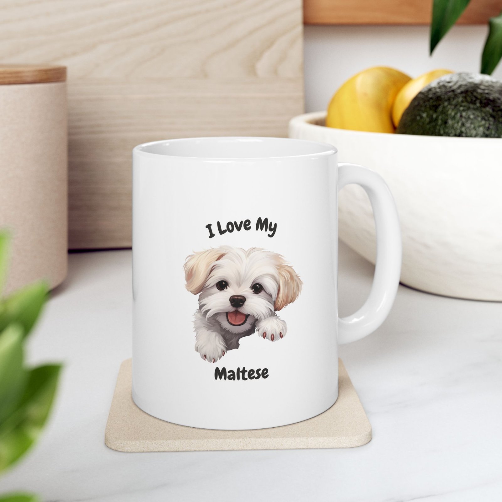 Maltese Dog Mug (11oz/15oz)