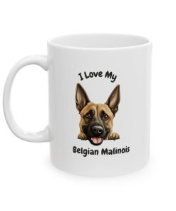 Alternative view of Belgian Malinois Dog Mug (11oz/15oz)