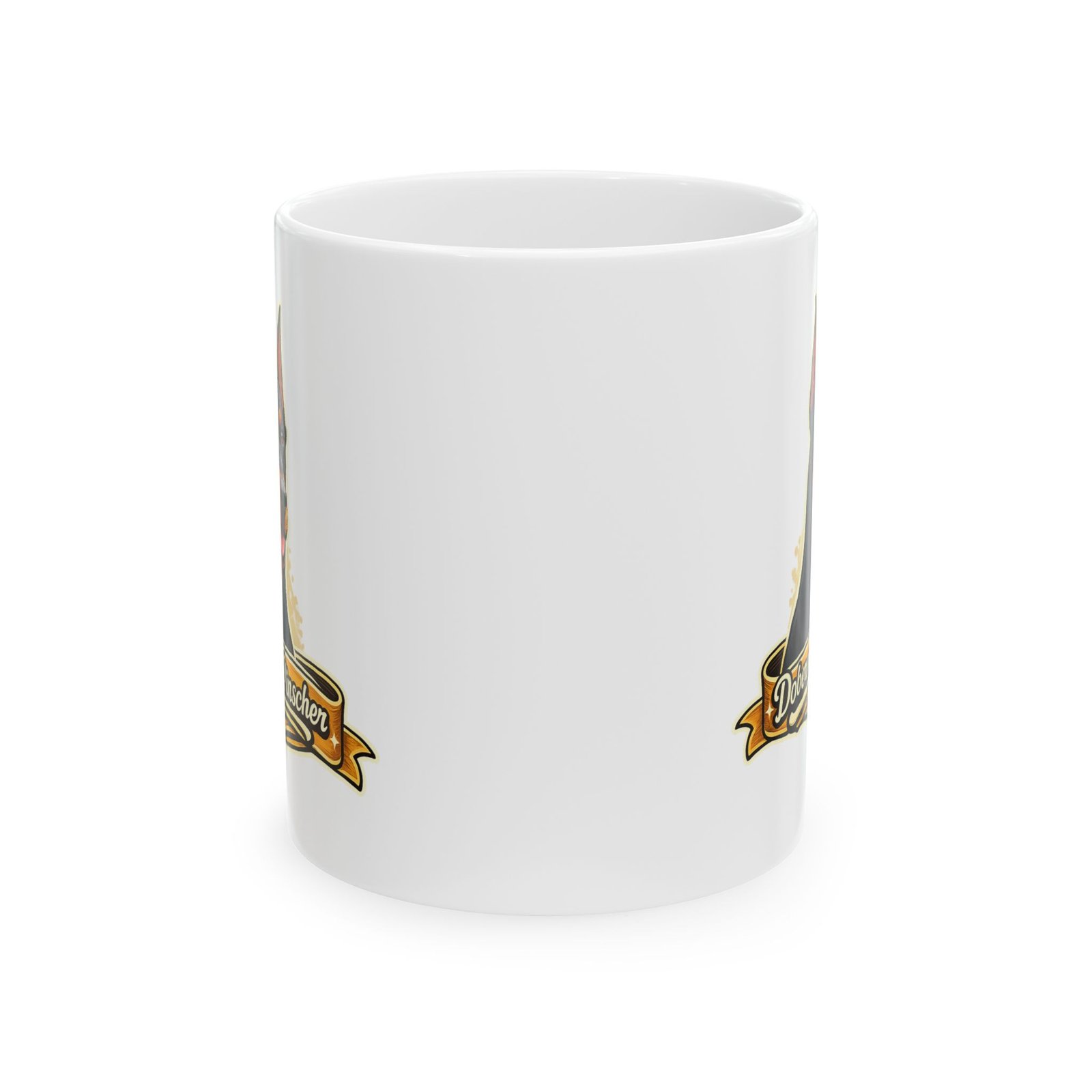 Doberman Pinscher Dog Mug (11oz/15oz) 4 Doberman Pinscher Dog Mug (11oz/15oz) - Image 4