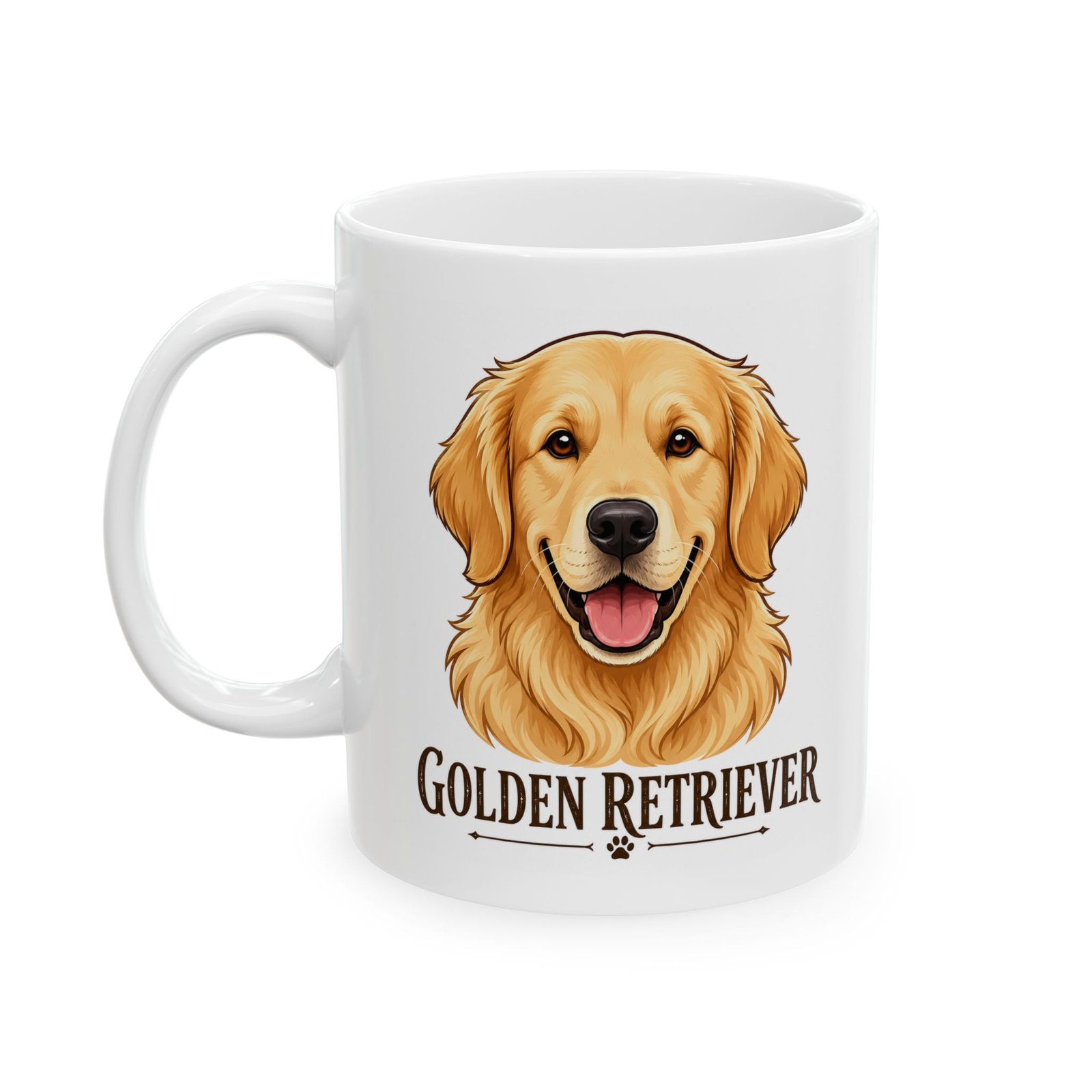 Home 43 Golden Retriever Dog Mug (11oz/15oz)