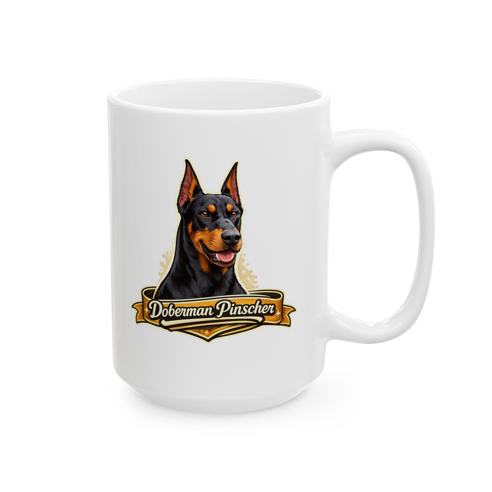 Doberman Pinscher Dog Mug (11oz/15oz) 8 Doberman Pinscher Dog Mug (11oz/15oz) - Image 8