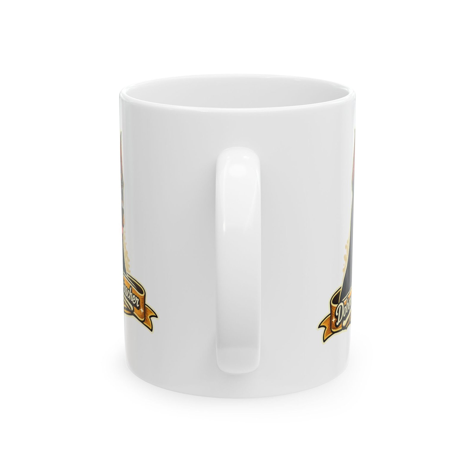 Doberman Pinscher Dog Mug (11oz/15oz) 5 Doberman Pinscher Dog Mug (11oz/15oz) - Image 5