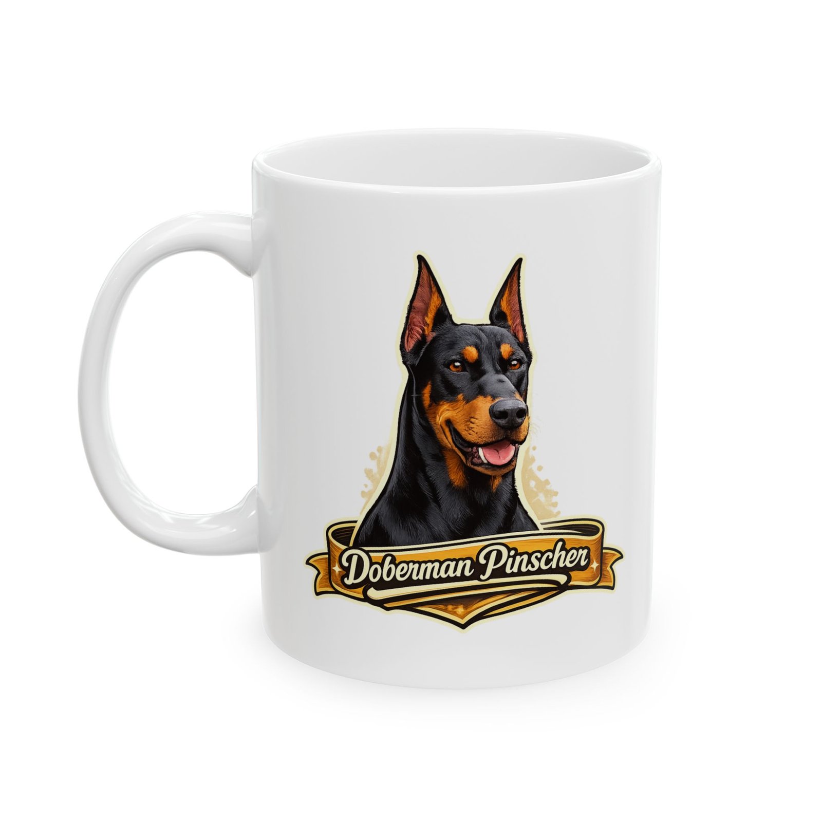 Doberman Pinscher Dog Mug (11oz/15oz) 2 Doberman Pinscher Dog Mug (11oz/15oz) - Image 2