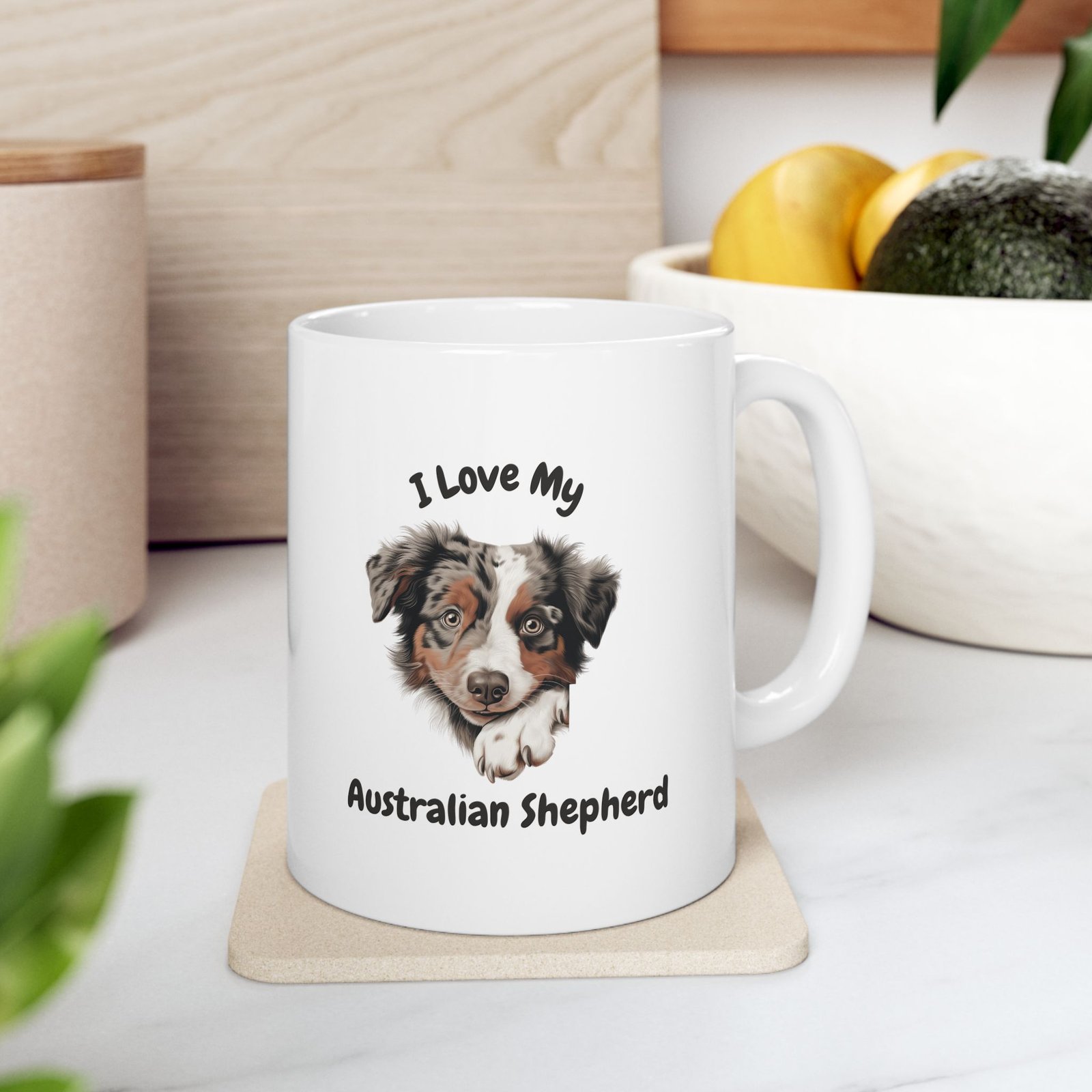 Home 55 Australian Shepherd Dog Mug (11oz/15oz)