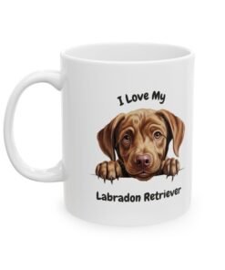 Alternative view of Labrador Retriever Dog Mug (11oz/15oz)