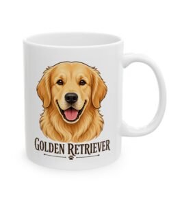 Alternative view of Golden Retriever Dog Mug (11oz/15oz)