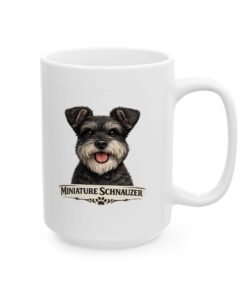 Miniature Schnauzer Salt and Pepper Uncropped Ears Dog Mug (11oz/15oz) 19 10545549765201537866 2048