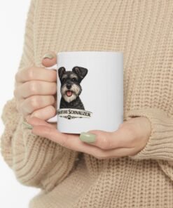 Miniature Schnauzer Salt and Pepper Uncropped Ears Dog Mug (11oz/15oz) 17 11768218201177568654 2048