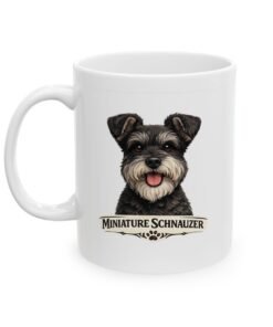 Miniature Schnauzer Salt and Pepper Uncropped Ears Dog Mug (11oz/15oz) 13 12817251793177021292 2048