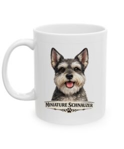 Miniature Schnauzer Salt and Pepper Cropped Ears Dog Mug (11oz/15oz) 13 13044938511648190142 2048