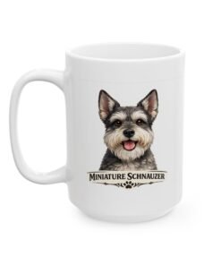 Miniature Schnauzer Salt and Pepper Cropped Ears Dog Mug (11oz/15oz) 18 13647991393559701554 2048