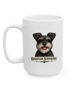 Miniature Schnauzer Salt and Pepper Uncropped Ears Dog Mug (11oz/15oz) 18 13876189801300019724 2048