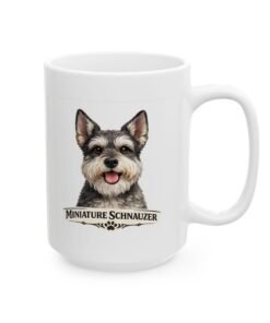 Miniature Schnauzer Salt and Pepper Cropped Ears Dog Mug (11oz/15oz) 19 15932154076515816232 2048