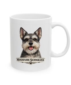 Miniature Schnauzer Salt and Pepper Cropped Ears Dog Mug (11oz/15oz) 14 3865652575496054451 2048