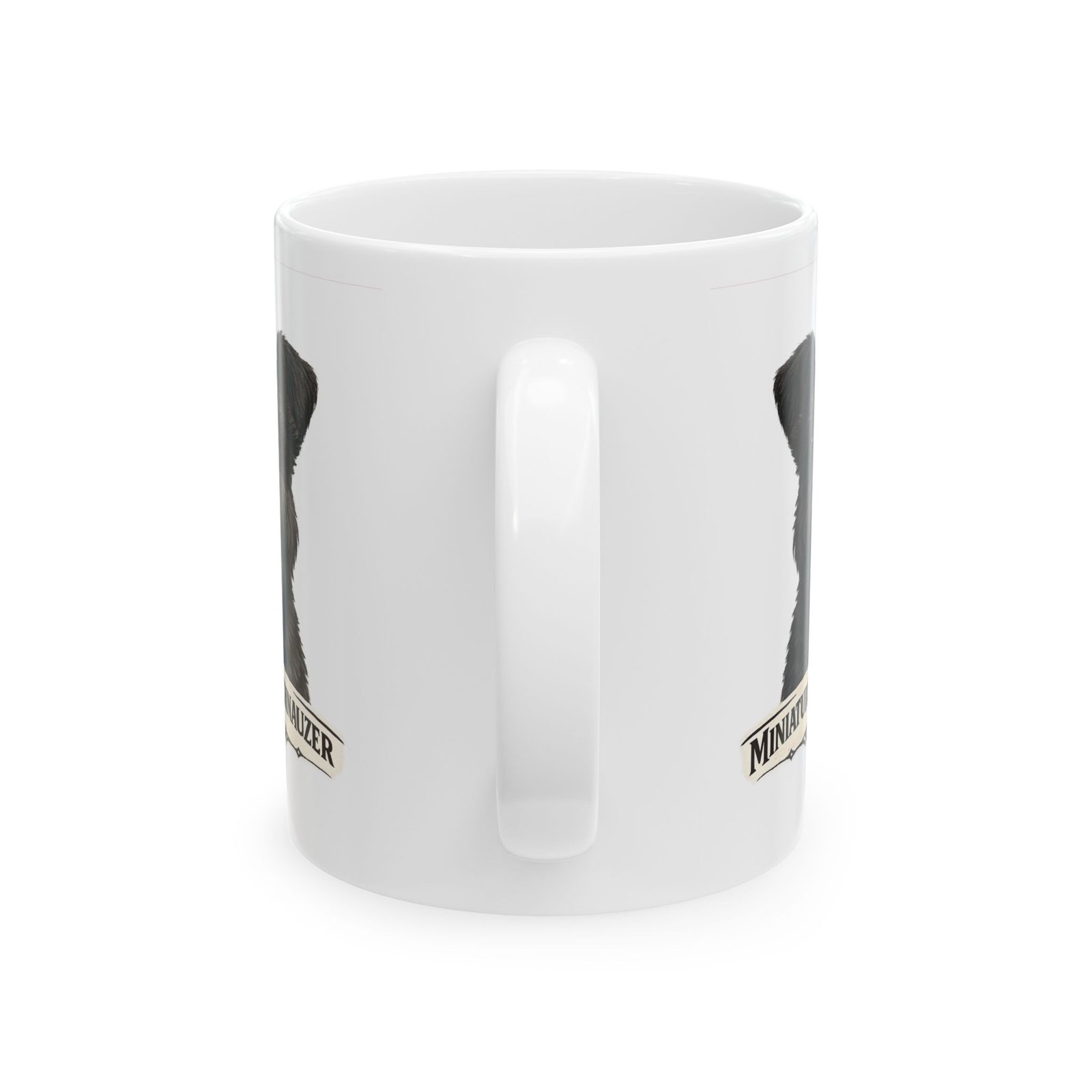 Miniature Schnauzer Black Uncropped Ears Dog Mug (11oz/15oz) 6 Miniature Schnauzer Black Uncropped Ears Dog Mug (11oz/15oz) - Image 6