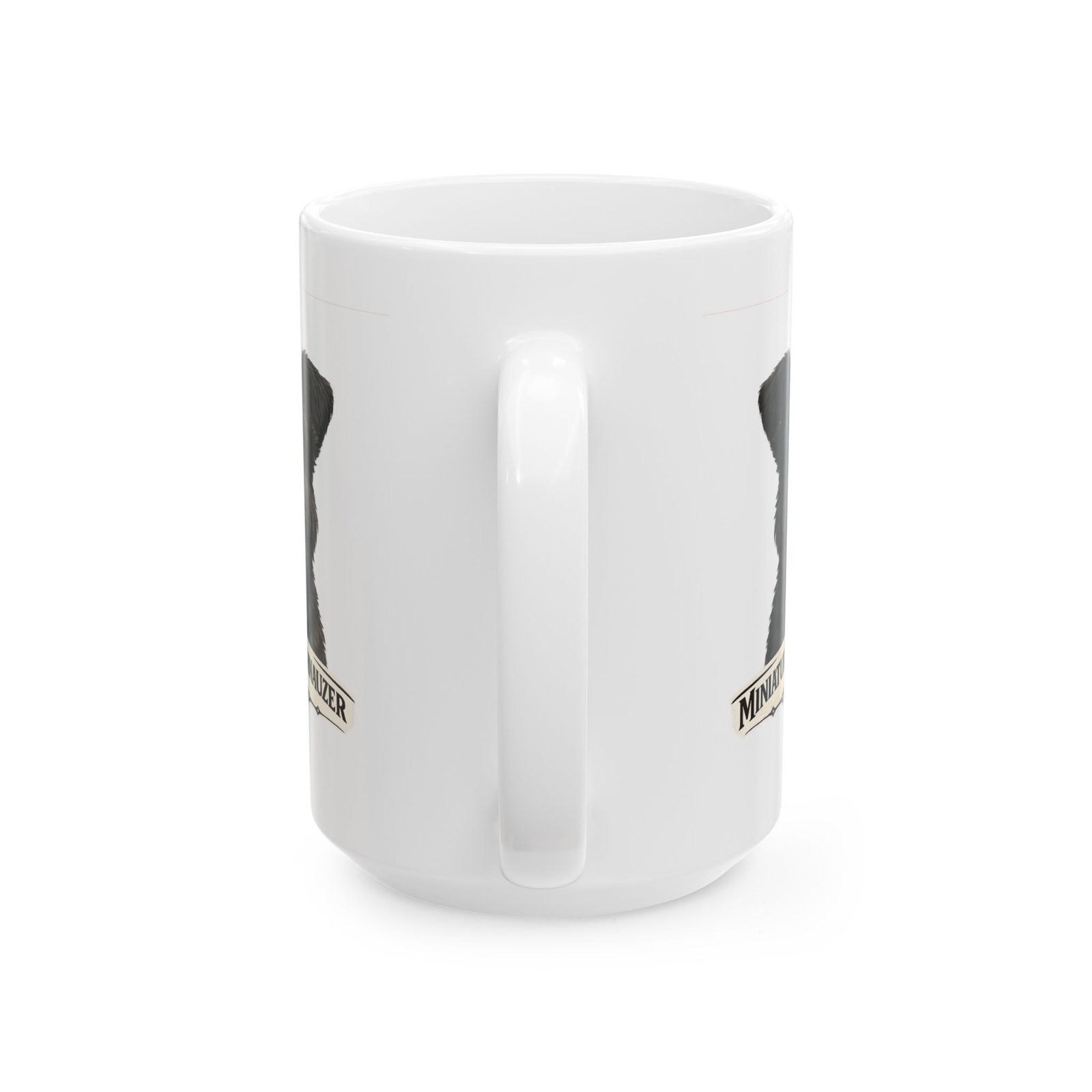 Miniature Schnauzer Black Uncropped Ears Dog Mug (11oz/15oz) 11 Miniature Schnauzer Black Uncropped Ears Dog Mug (11oz/15oz) - Image 11