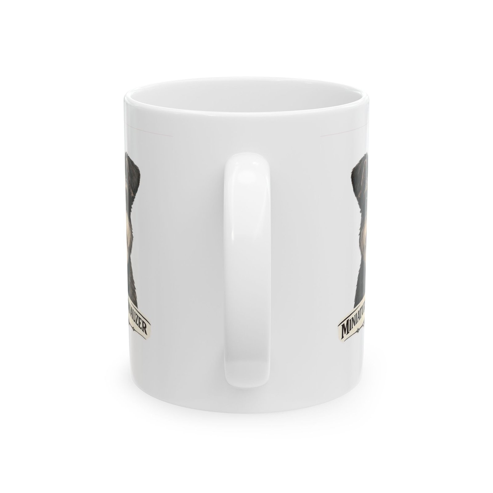 Miniature Schnauzer Salt and Pepper Uncropped Ears Dog Mug (11oz/15oz) 6 Miniature Schnauzer Salt and Pepper Uncropped Ears Dog Mug (11oz/15oz) - Image 6