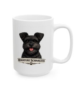 Miniature Schnauzer Black Uncropped Ears Dog Mug (11oz/15oz) 19 7890622086374935742 2048