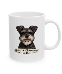 Miniature Schnauzer Salt and Pepper Uncropped Ears Dog Mug (11oz/15oz) 14 8397180231020649454 2048
