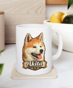 Alternative view of Akita Dog Mug (11oz/15oz)